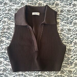 Babaton Sculpt Knit Polo Top